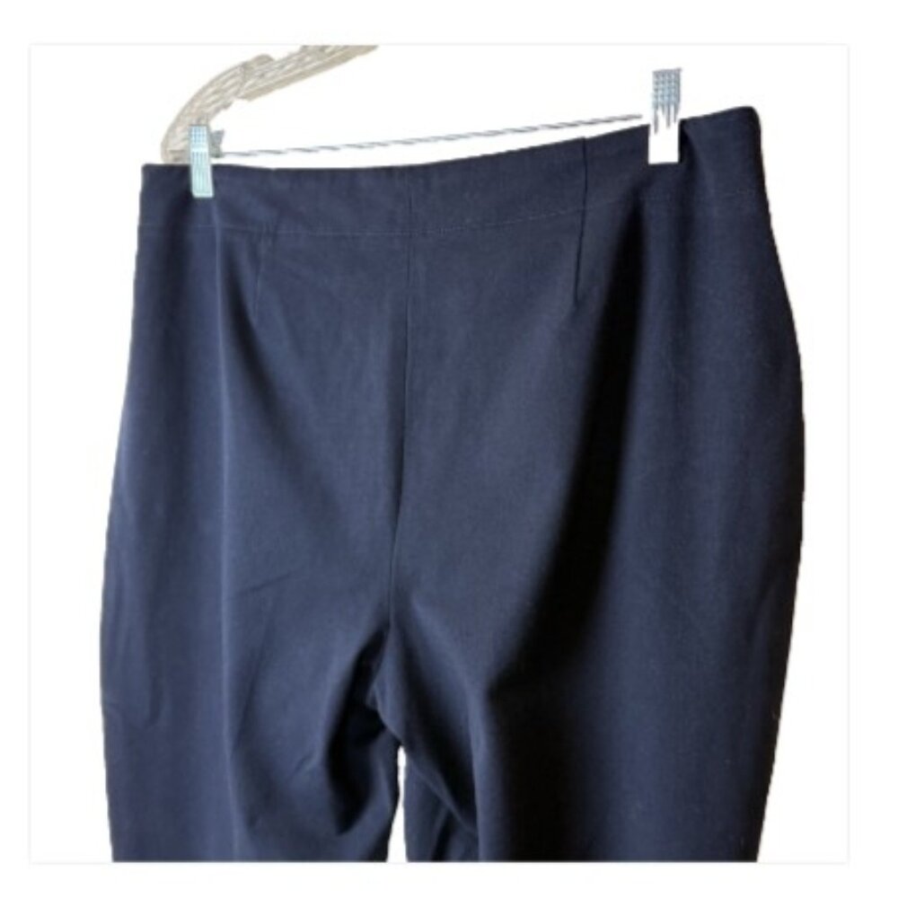 Talbots Pants Womens 14 Curvy Blue Rayon Blend 29.5" Inseam Side Zip Career - Picture 6 of 13